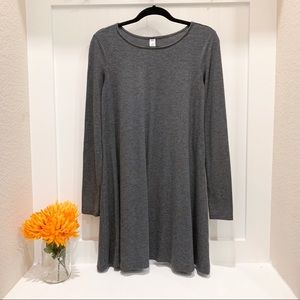 OLD NAVY LONG-SLEVE JERSEY KNIT SWING DRESS